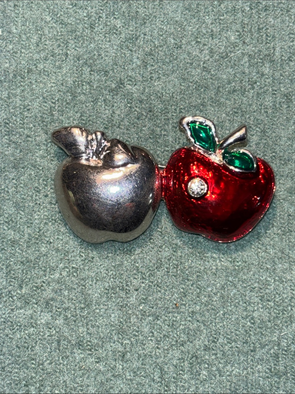 Apple brooch